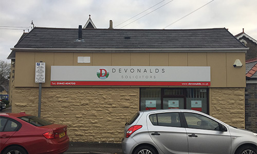 Devonald's Pontypridd office front