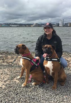 Sara and her dogs
